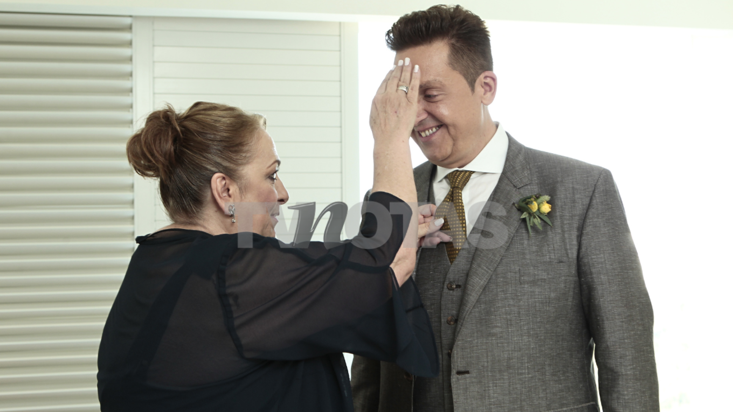 Daniel Bisogno con su madre, Araceli Bisogno