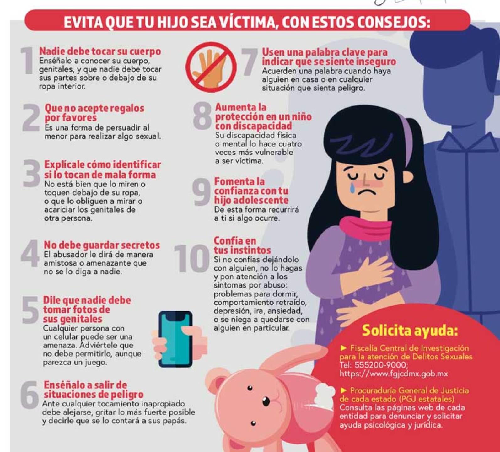 abuso sexual infantil méxico estadísticas cómo prevenir consejos víctimas