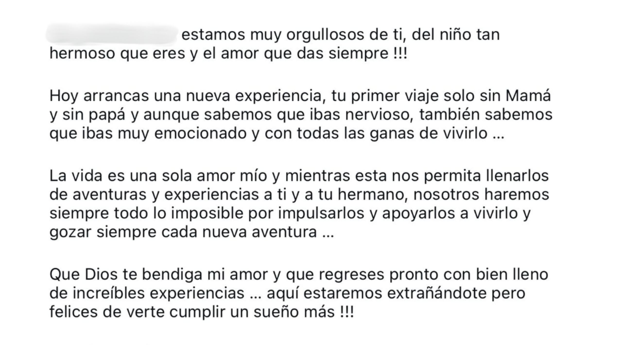 Adianez Hernández y Rodrigo Cachero estuvieron juntos en el aeropuerto junto a su hijo