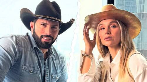 Poncho de Nigris y Marcela Mistral
