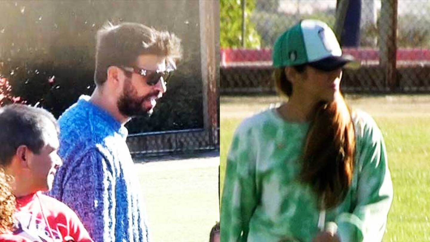 Piqué y Shakira se reencuentran en juego de su hijo y no se dan ni el saludo