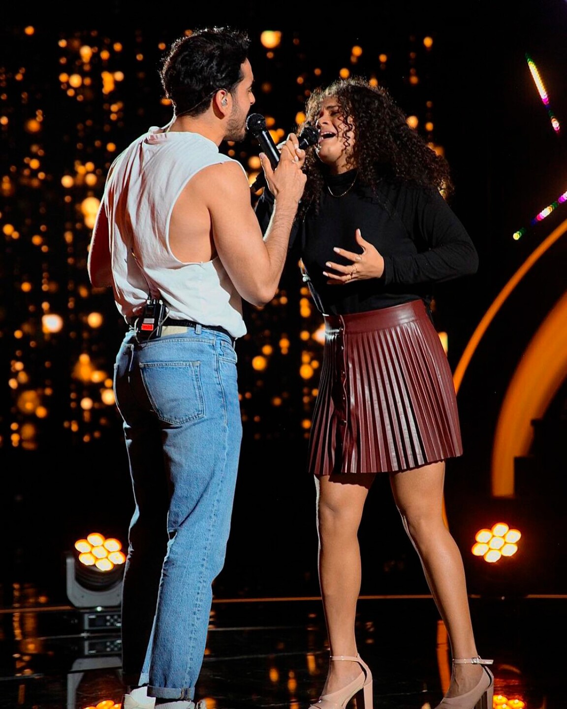 Andresse y Cesía Sáenz finalista de La Academia