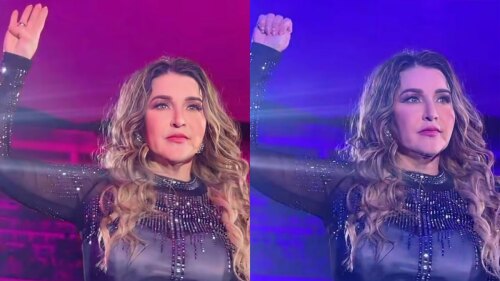Alicia Villarreal señal de auxilio en concierto