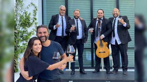 La actriz hizo una fiesta privada en el jardín de su casa