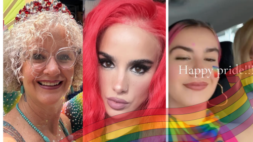 Gala 'Beba' y Crista Montes en la marcha