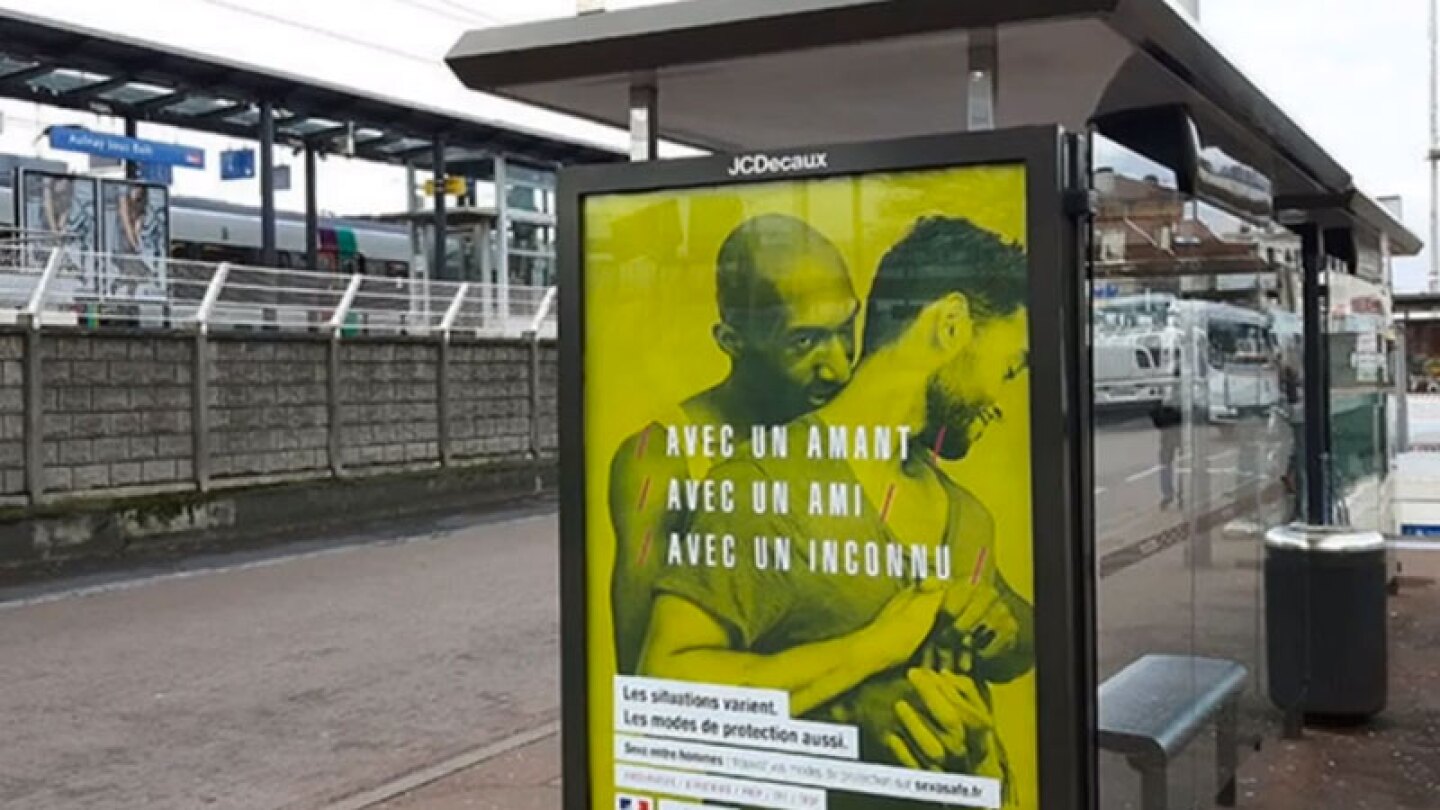 Campaña contra el SIDA en Francia.