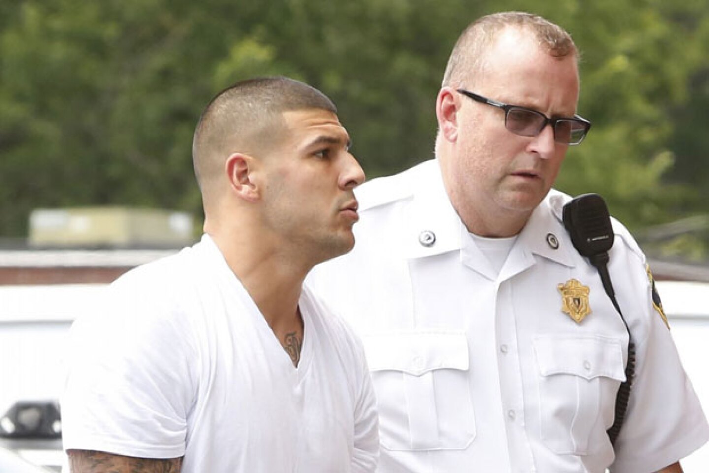 Aaron Hernandez, ex jugador de la NFL, fue declarado culpable de asesinato.