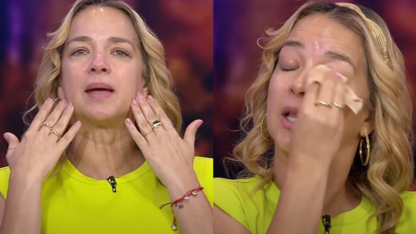 Adamari López se desmaquilla en pleno programa en vivo