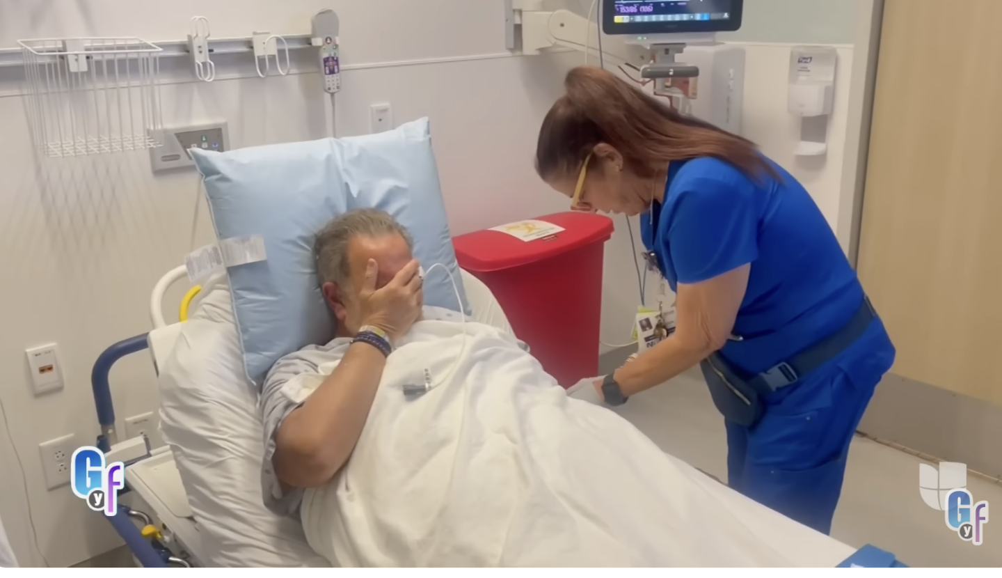 Raúl de Molina en el hospital