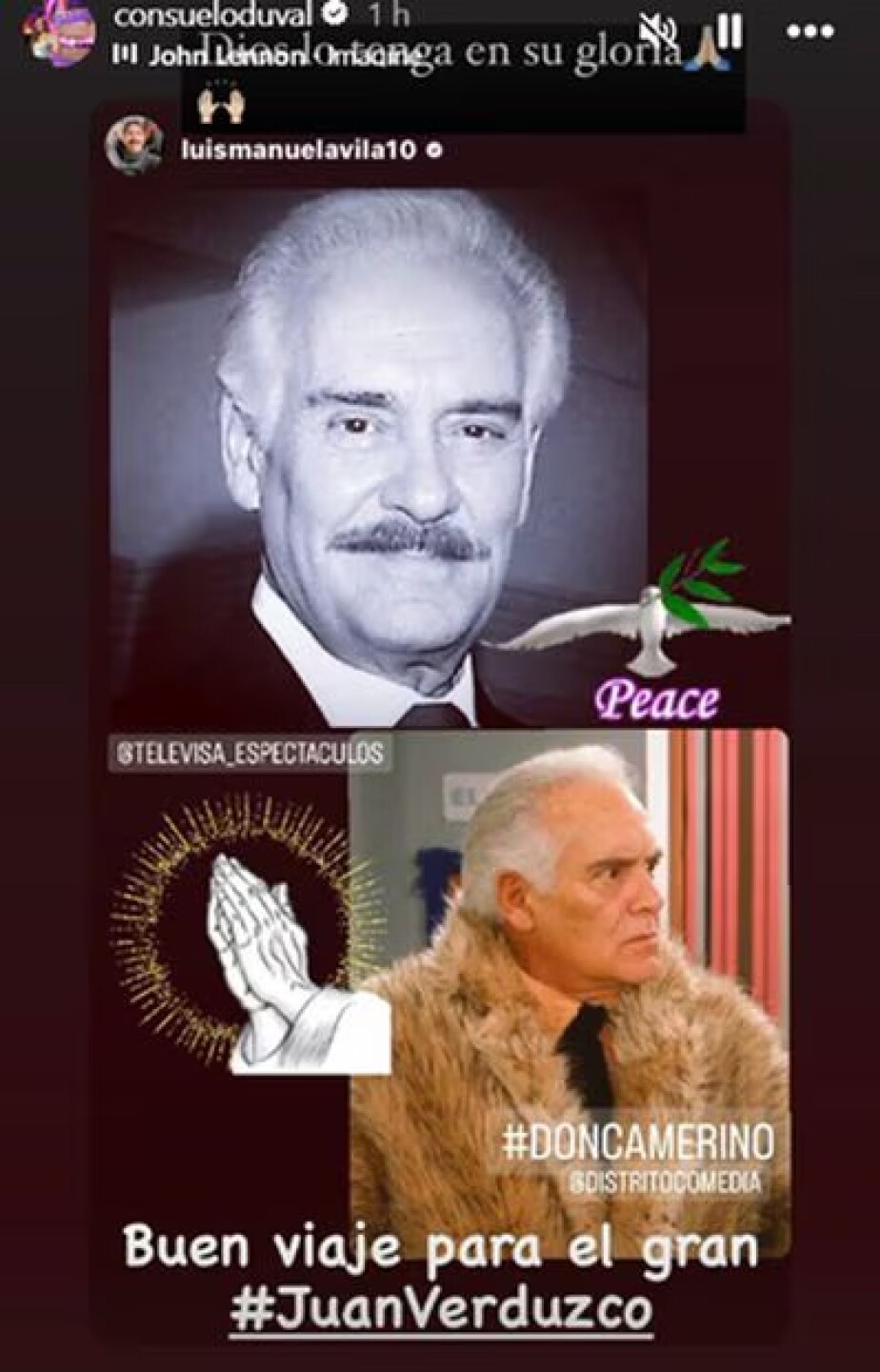 Eugenio Derbez despide a Juan Verduzco