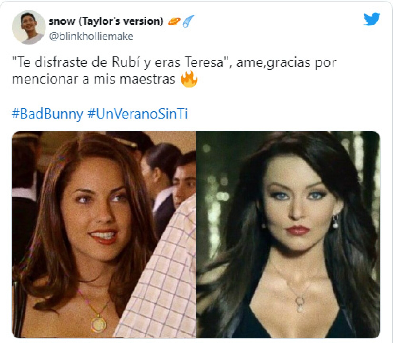 Bad Bunny menciona a Teresa y Rubí en nueva canción