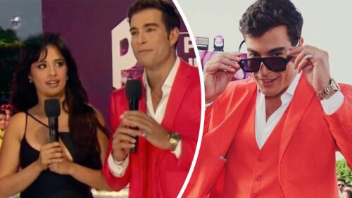 Danilo Carrera y Camila Cabello momento incómodo en Premios Juventud 2023