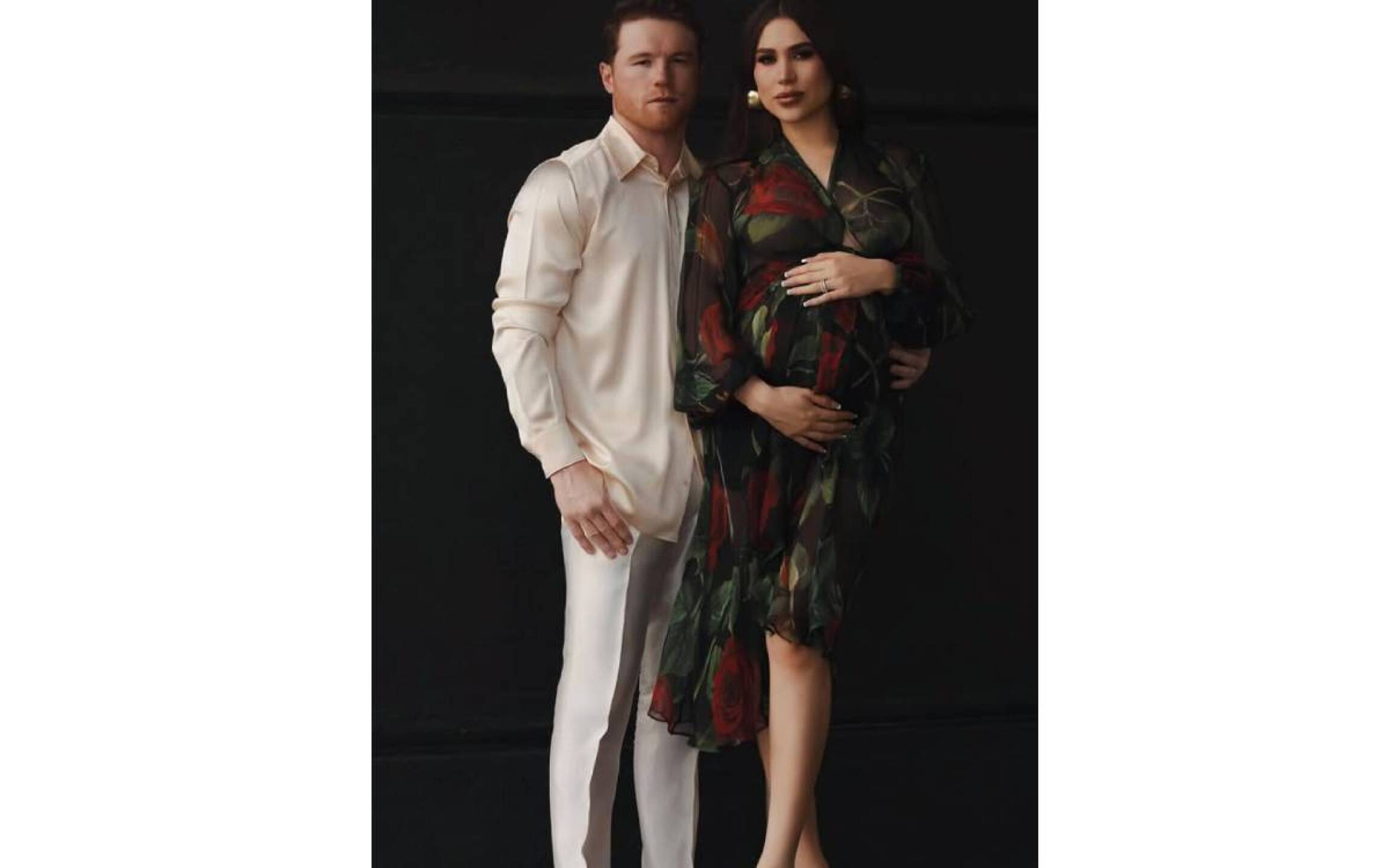 El Canelo y su esposa