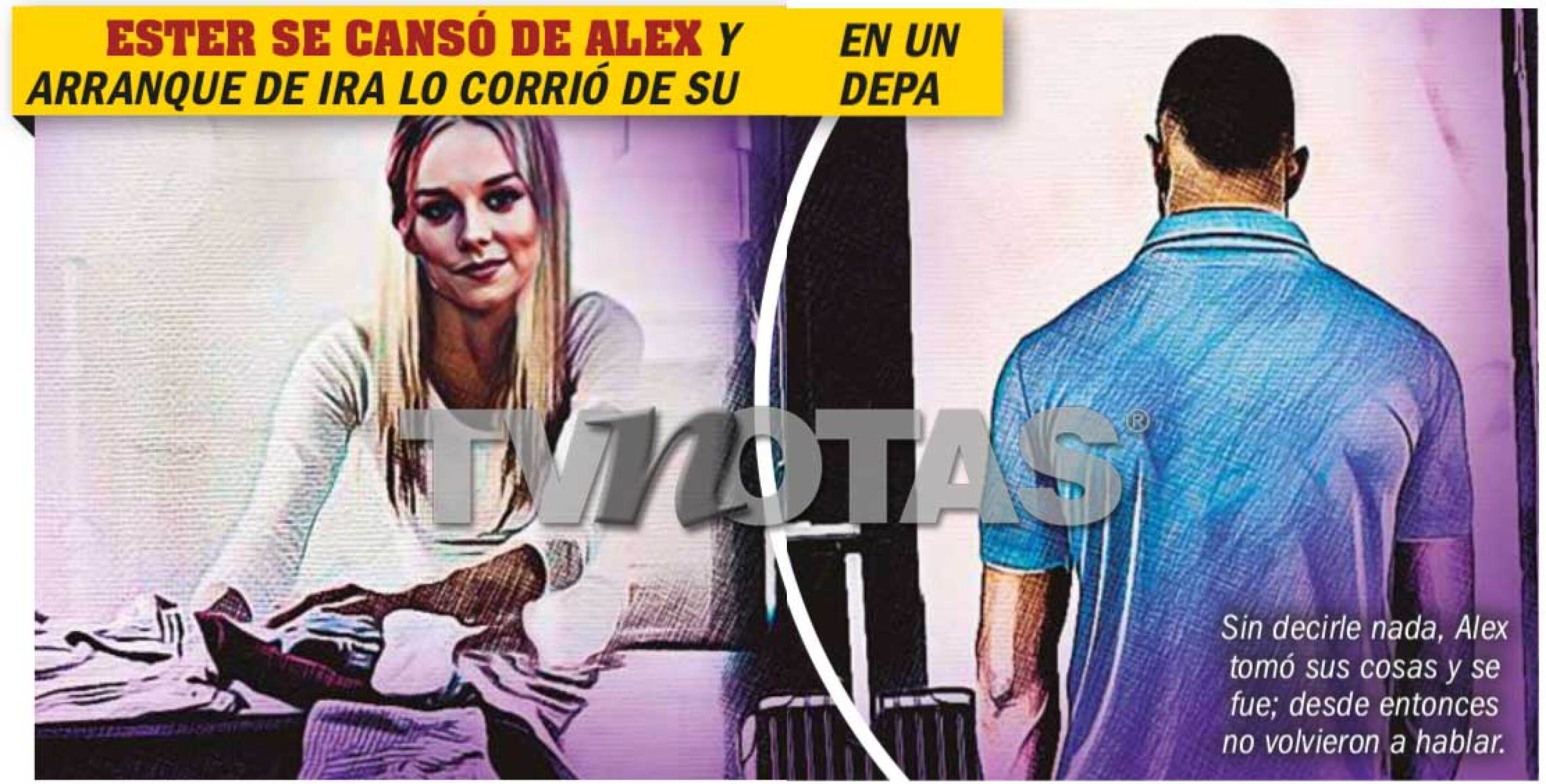 ester expósito se cansó de alex speitzer y lo corrió de su depa