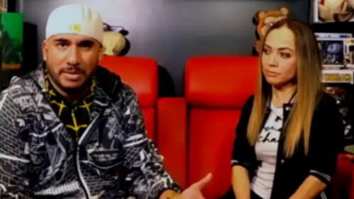 Alex Montiel y su esposa