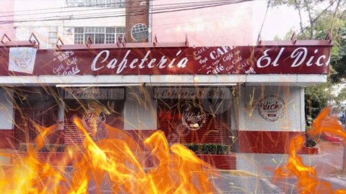 Como dice el dicho cafetería con fuego, incendio