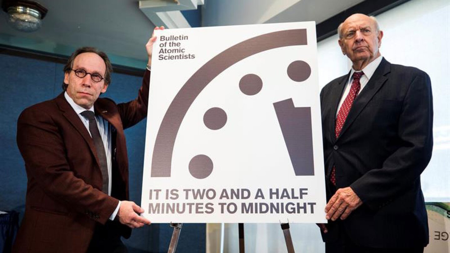 El reloj del Apocalipsis avanzó 30 segundos.