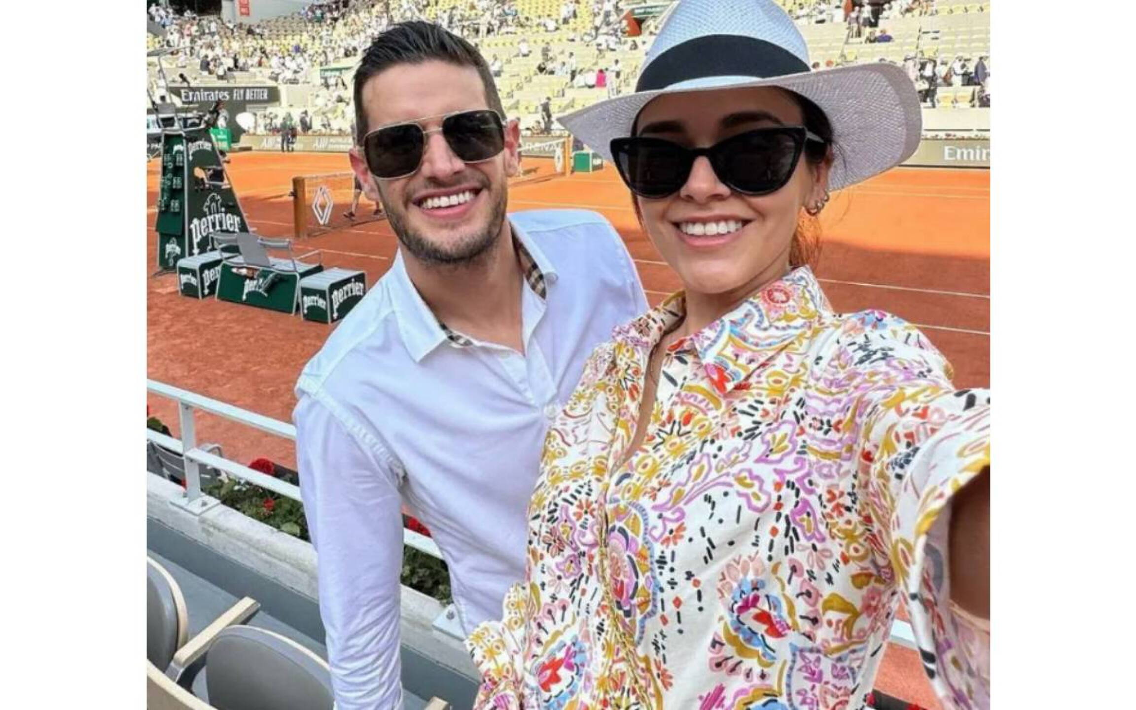 Adrián Marcelo y su esposa