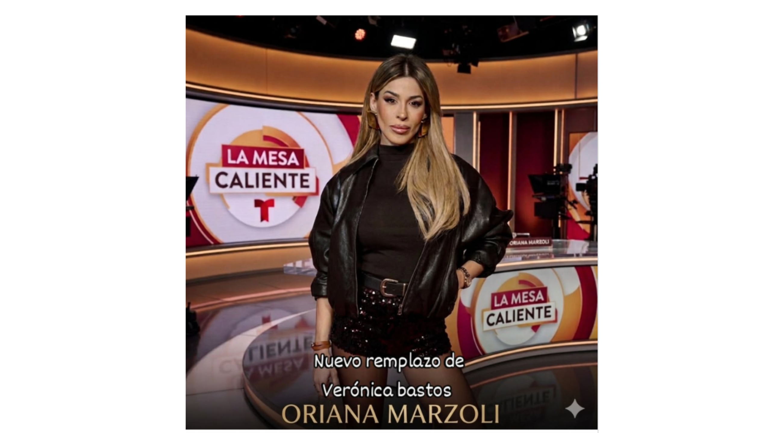 Verónica Bastos en La mesa caliente.