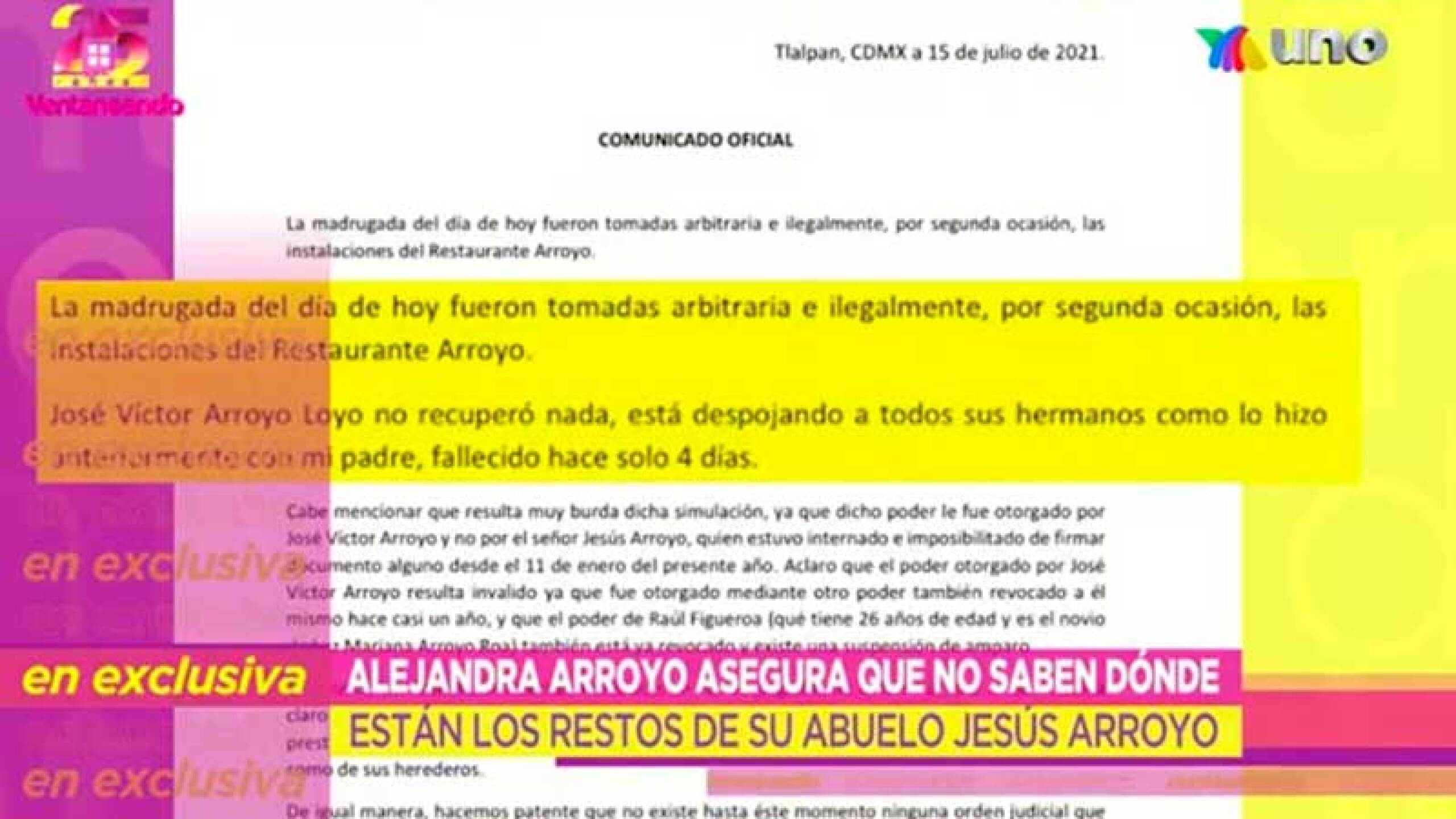 Alejandra arroyo y su padre son los dueños del restaurante