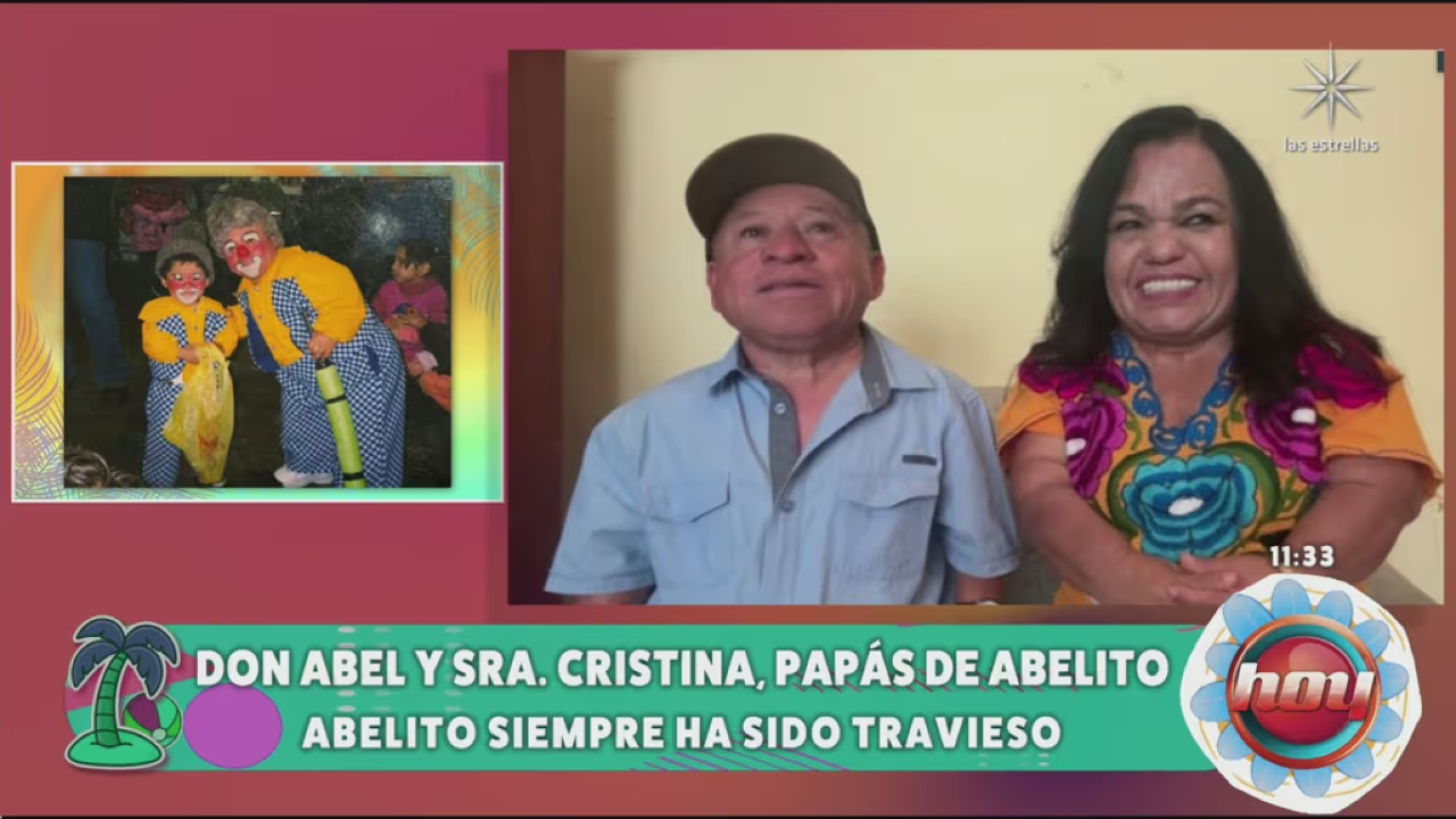 El señor Abel y doña Cristina, papás de Abelito, fueron presentados en 'Hoy'