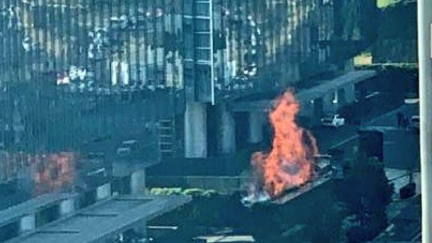 Se registra incendio en Park Plaza Santa Fe