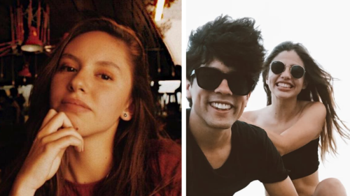 Daniela Parra y novio