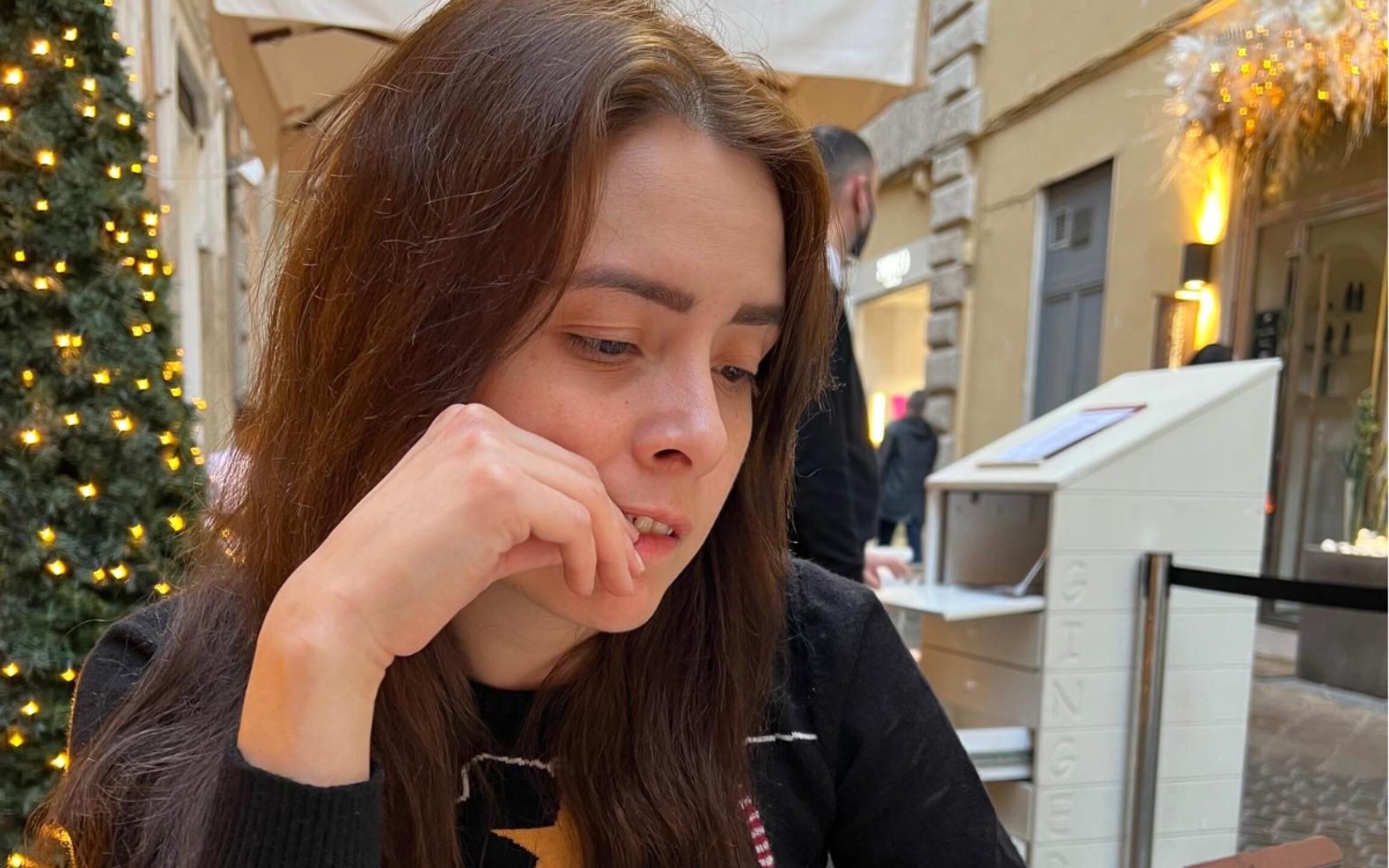 Maryfer Centeno video analizándose a sí misma