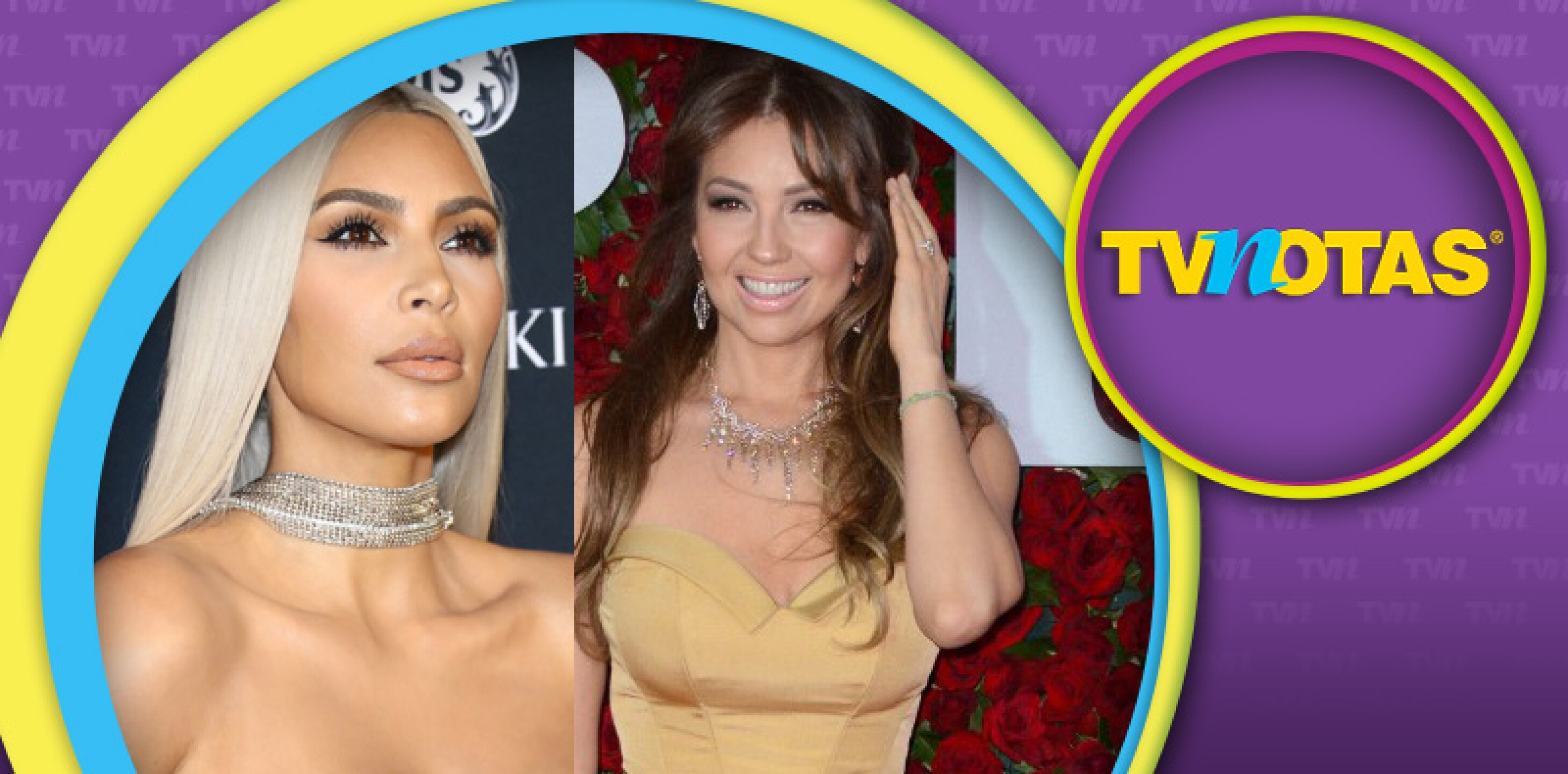 Mira exactamente lo que Kim Kardashian se atrevió a copiarle a Thalía