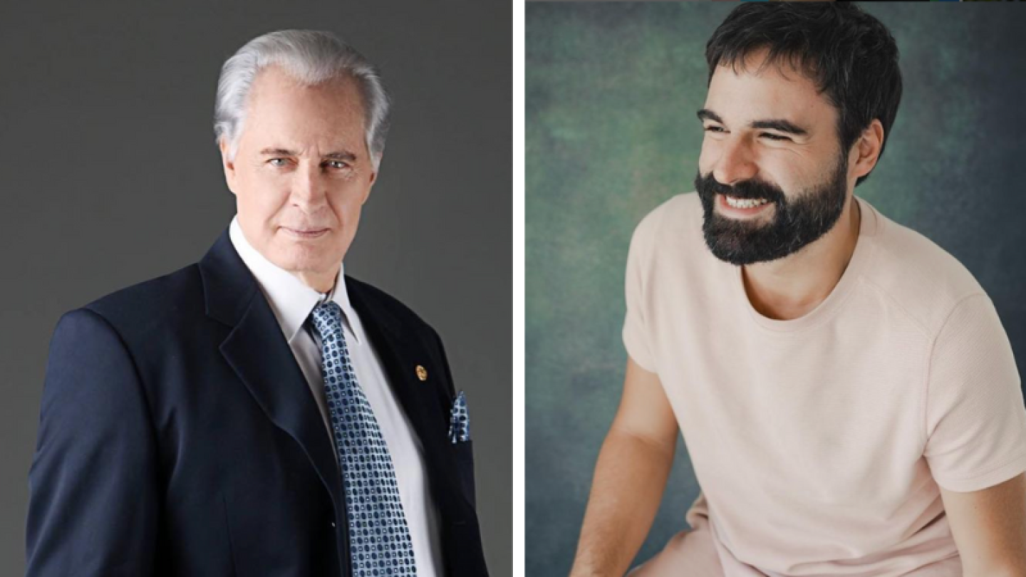 Aldo Guerra y su padre Rogelio Guerra