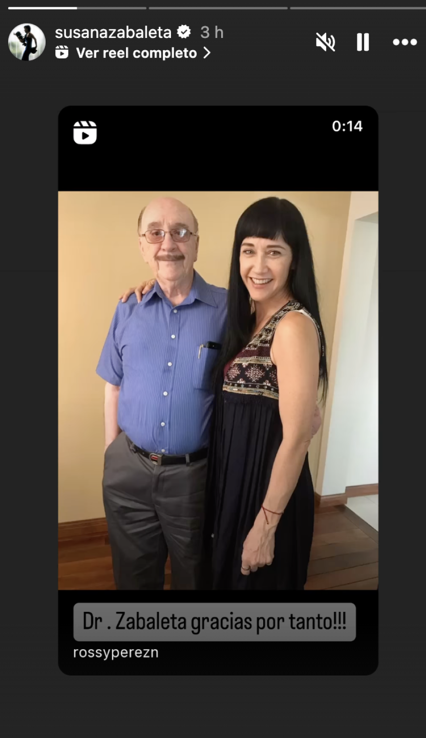 Muere papá de Susana Zabaleta