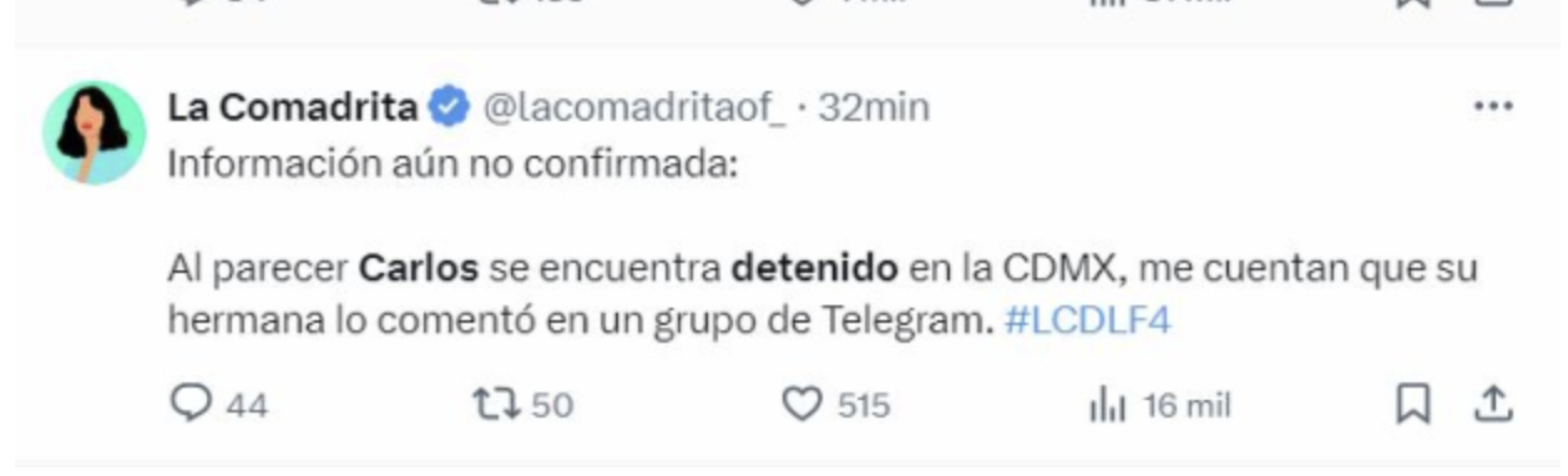 Carlos Gómez estaría detenido