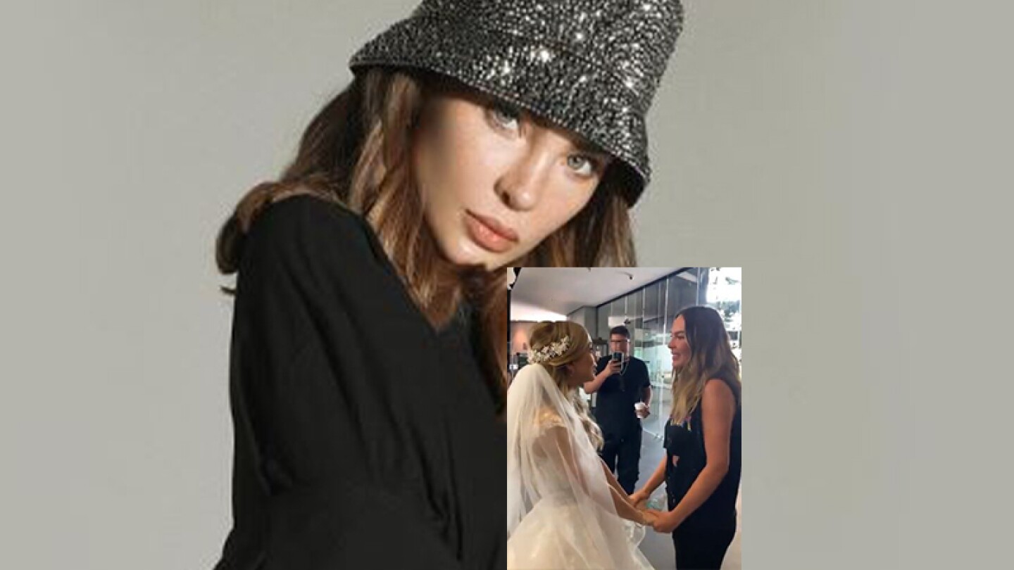 Belinda le da la bendición a una novia que es su fan