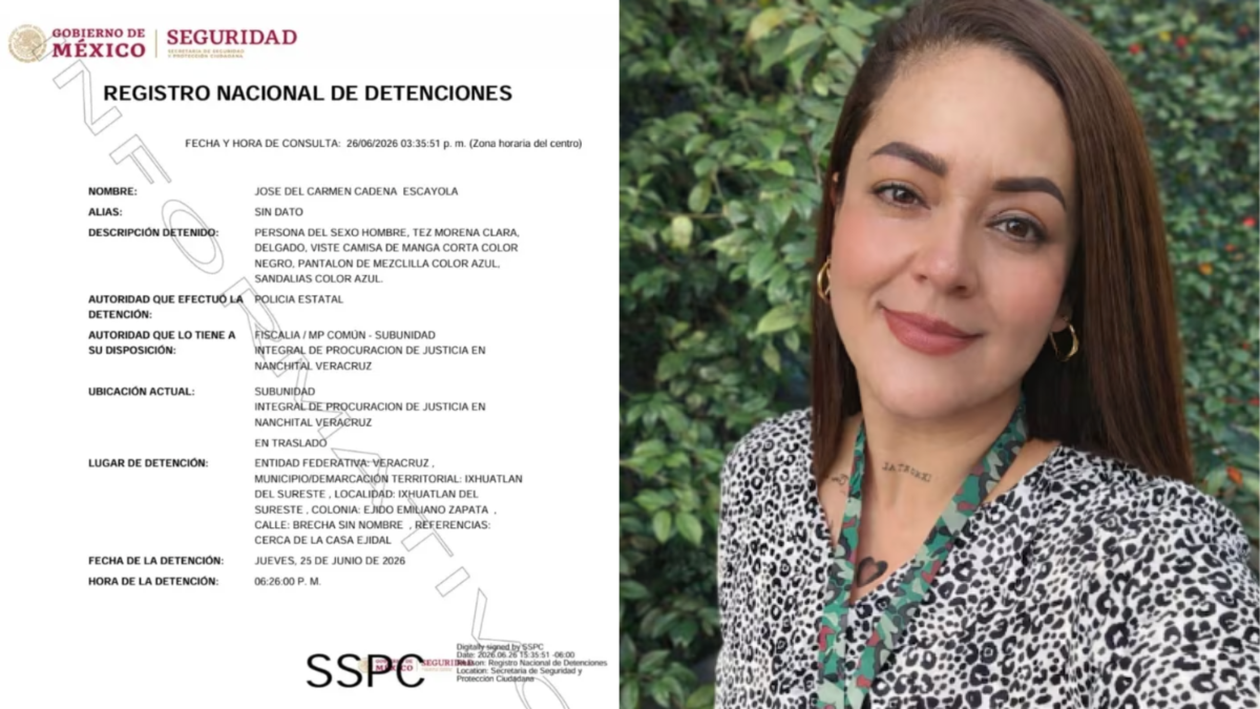 Detienen al "Delta 7" presunto secuestrador de Roxana Guzmán
