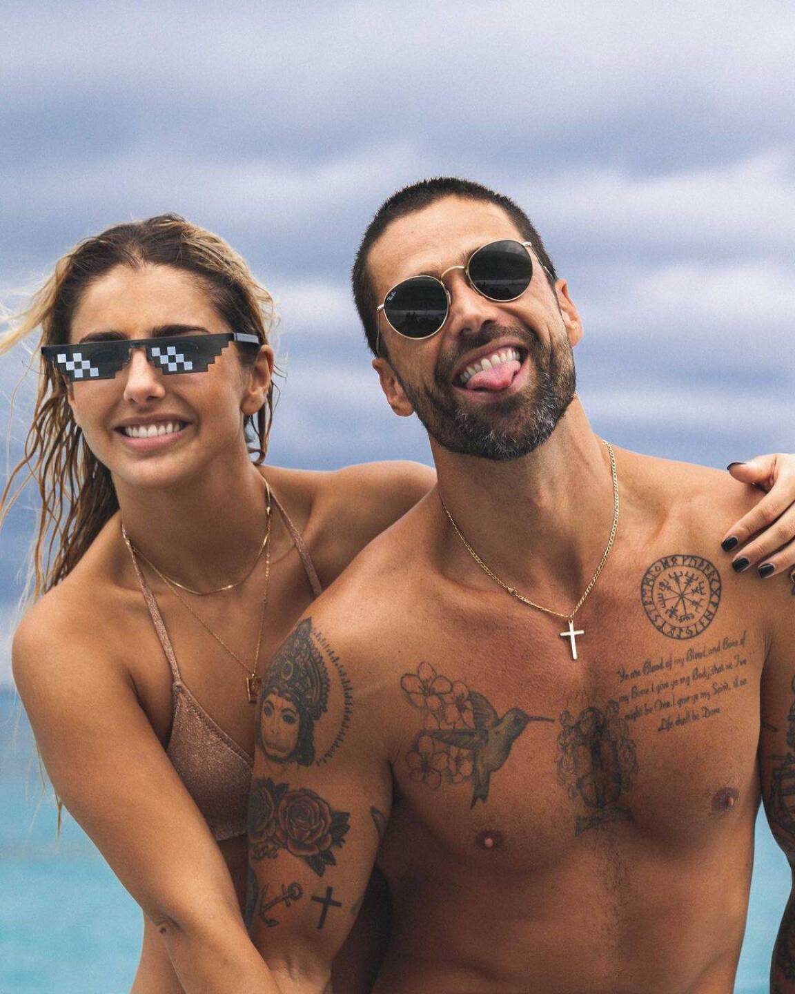 Michelle Renaud y Matias Novoa