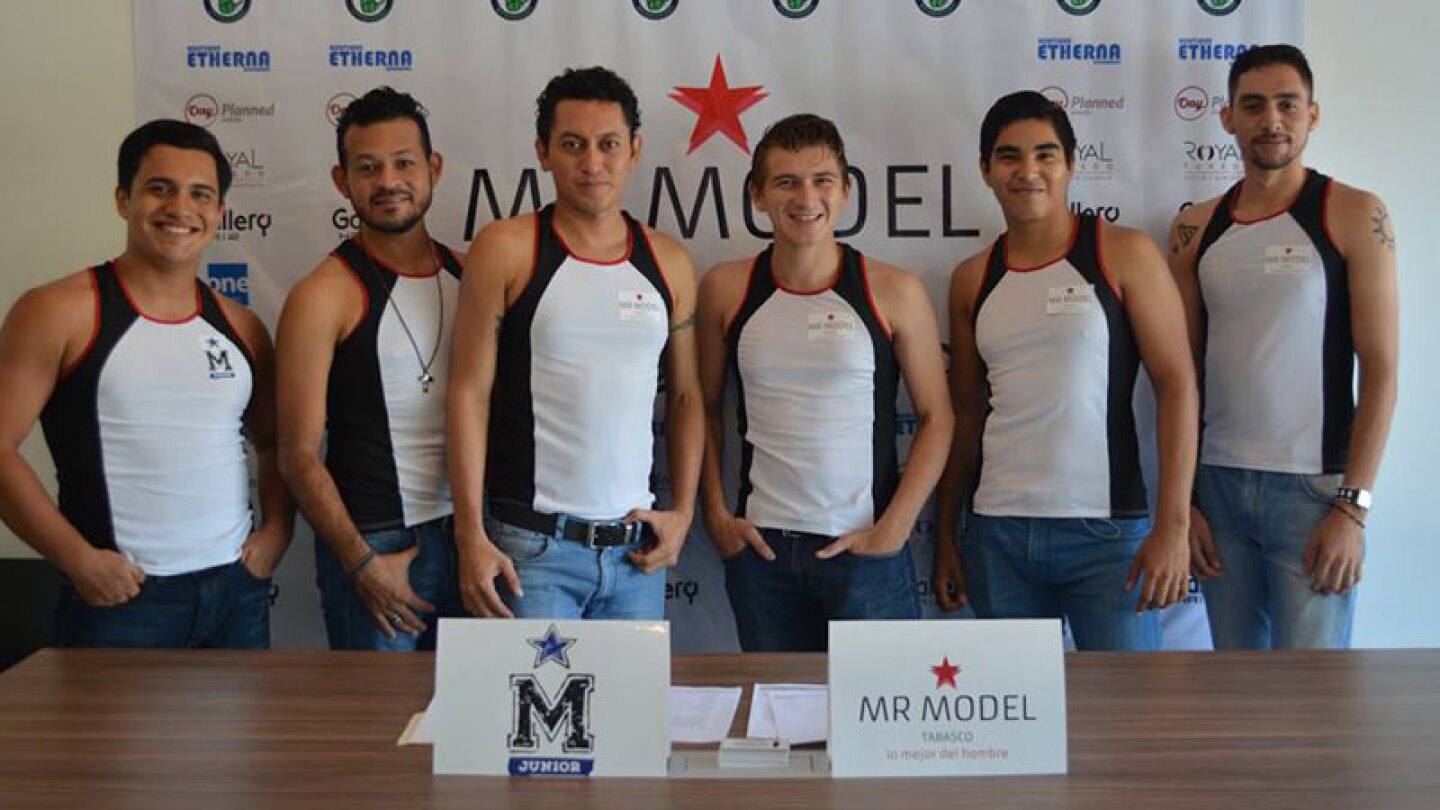 Concursantes a Mr. Model Tabasco n