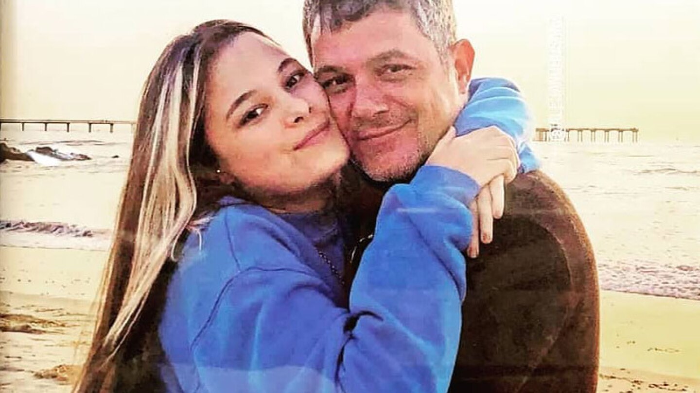 Alejandro Sanz y su hija Manuela