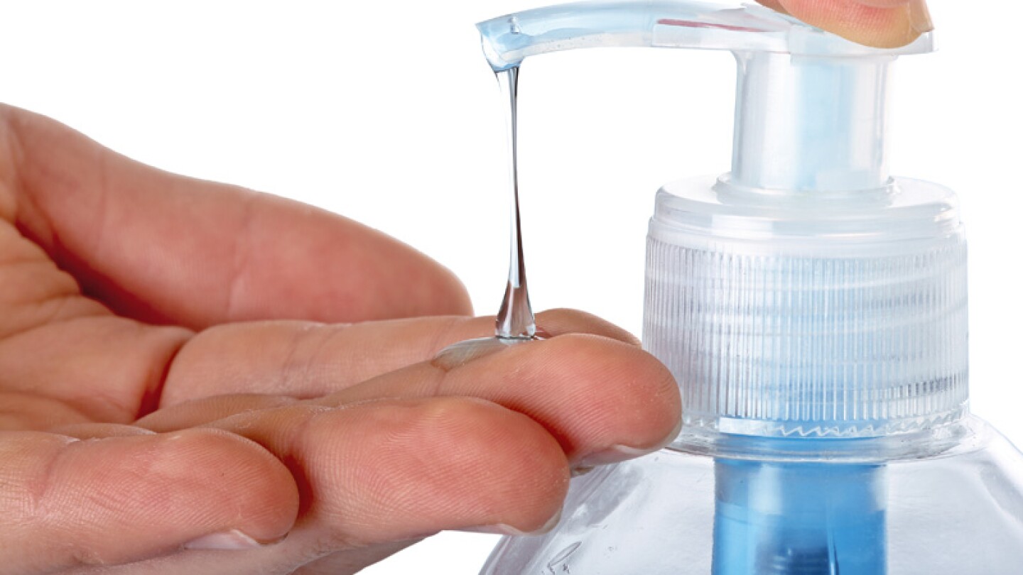 Jabón antibacterial.