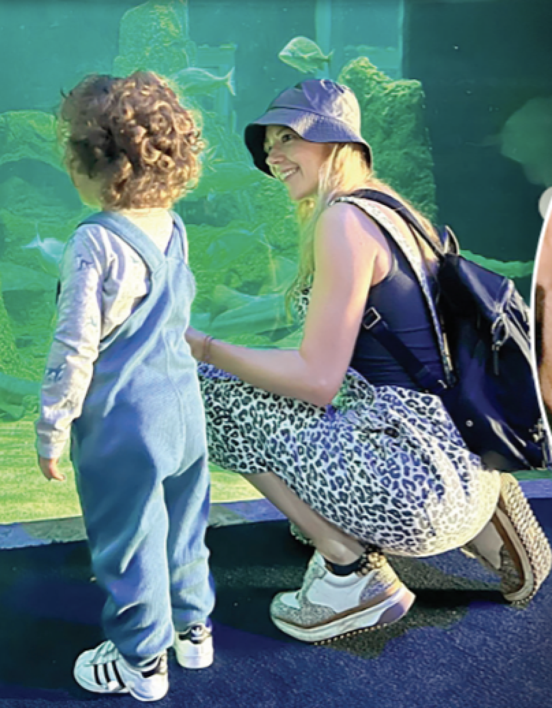 Fernanda Castillo y su bebé