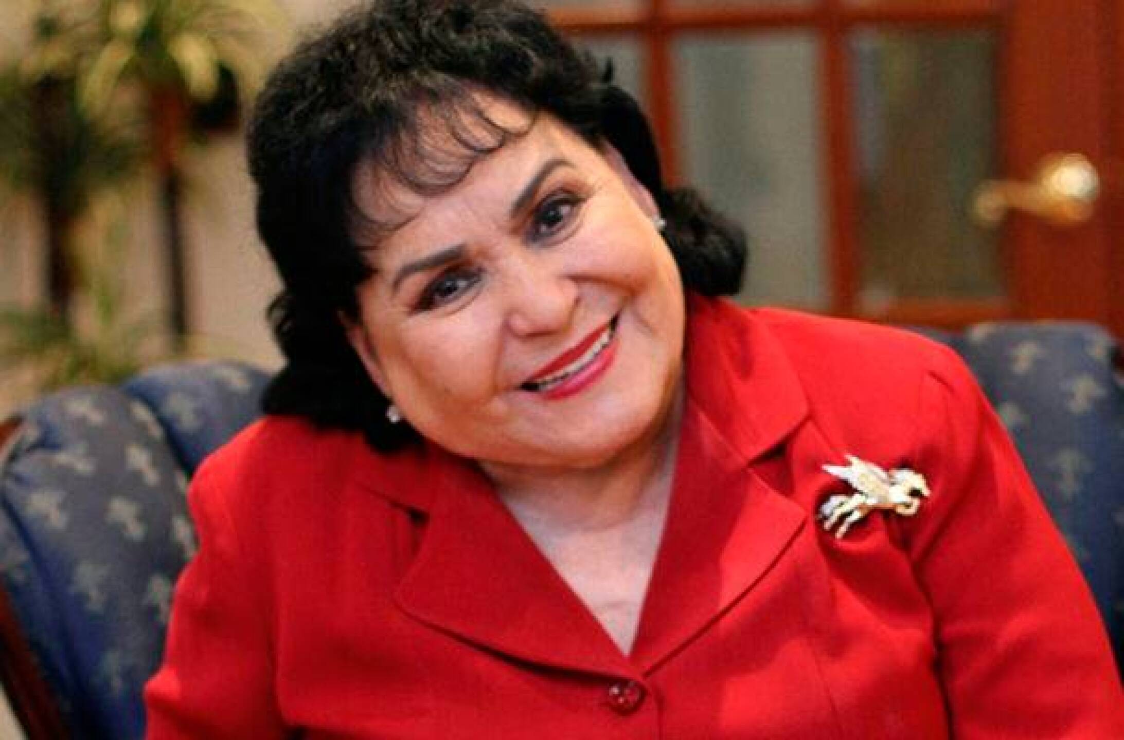 Carmen Salinas ya muestra mejoría. 