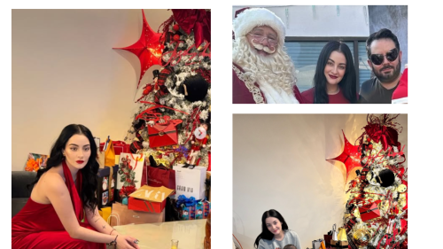 Paola Dalay y José Eduardo Derbez celebran Navidad en familia