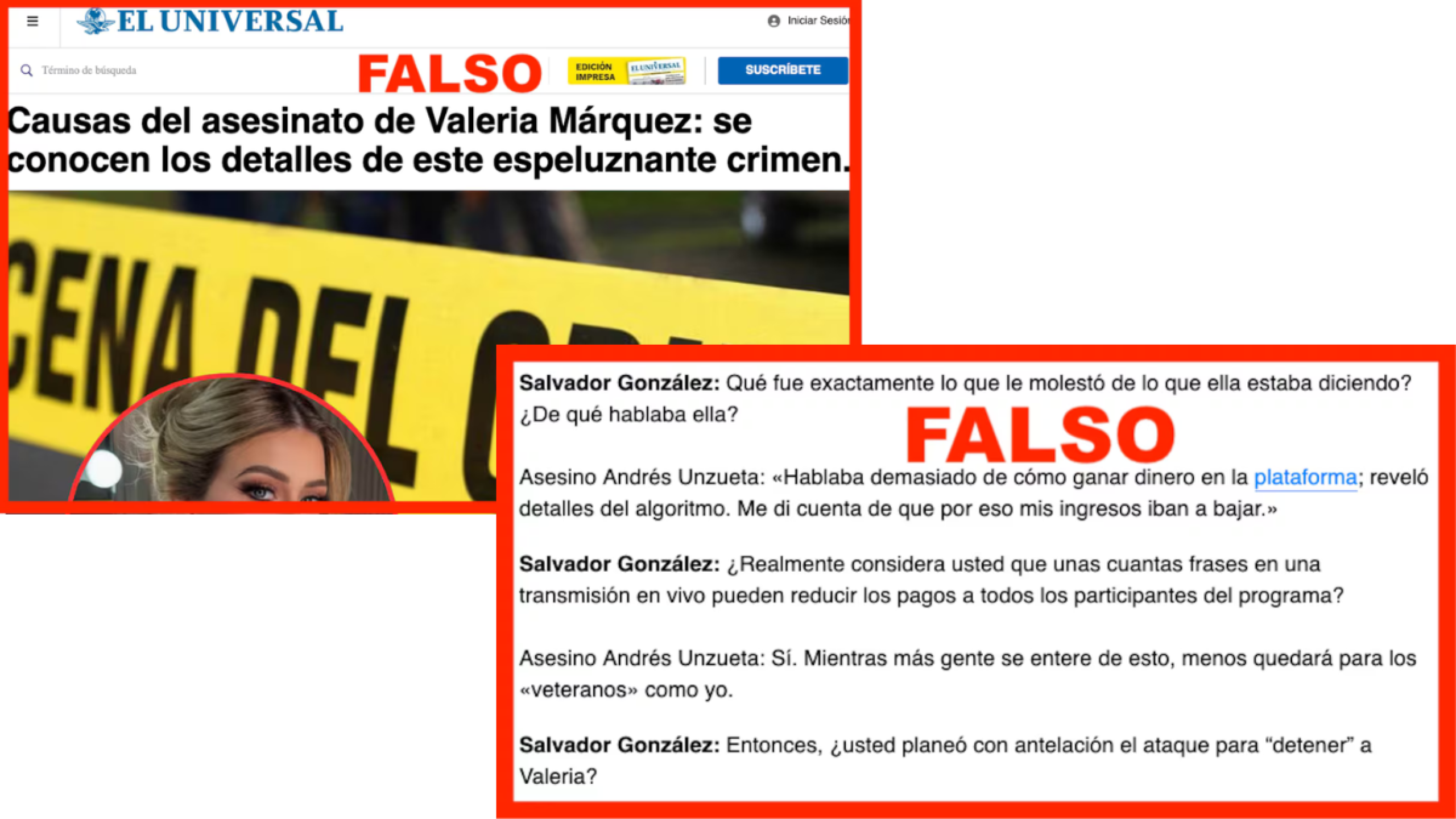 Falsa captura del asesino de Valeria Márquez: la cruel estafa que usa su imagen para robarte dinero