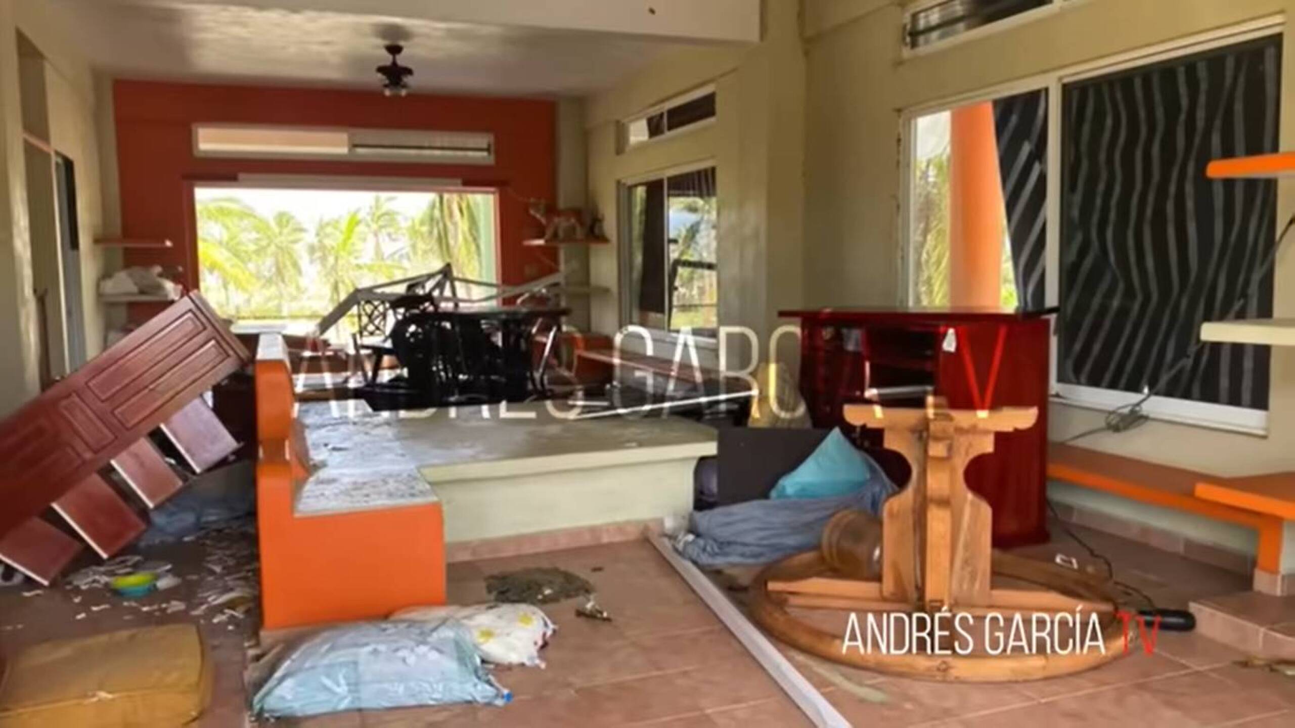 Casa destrozada de Andrés García