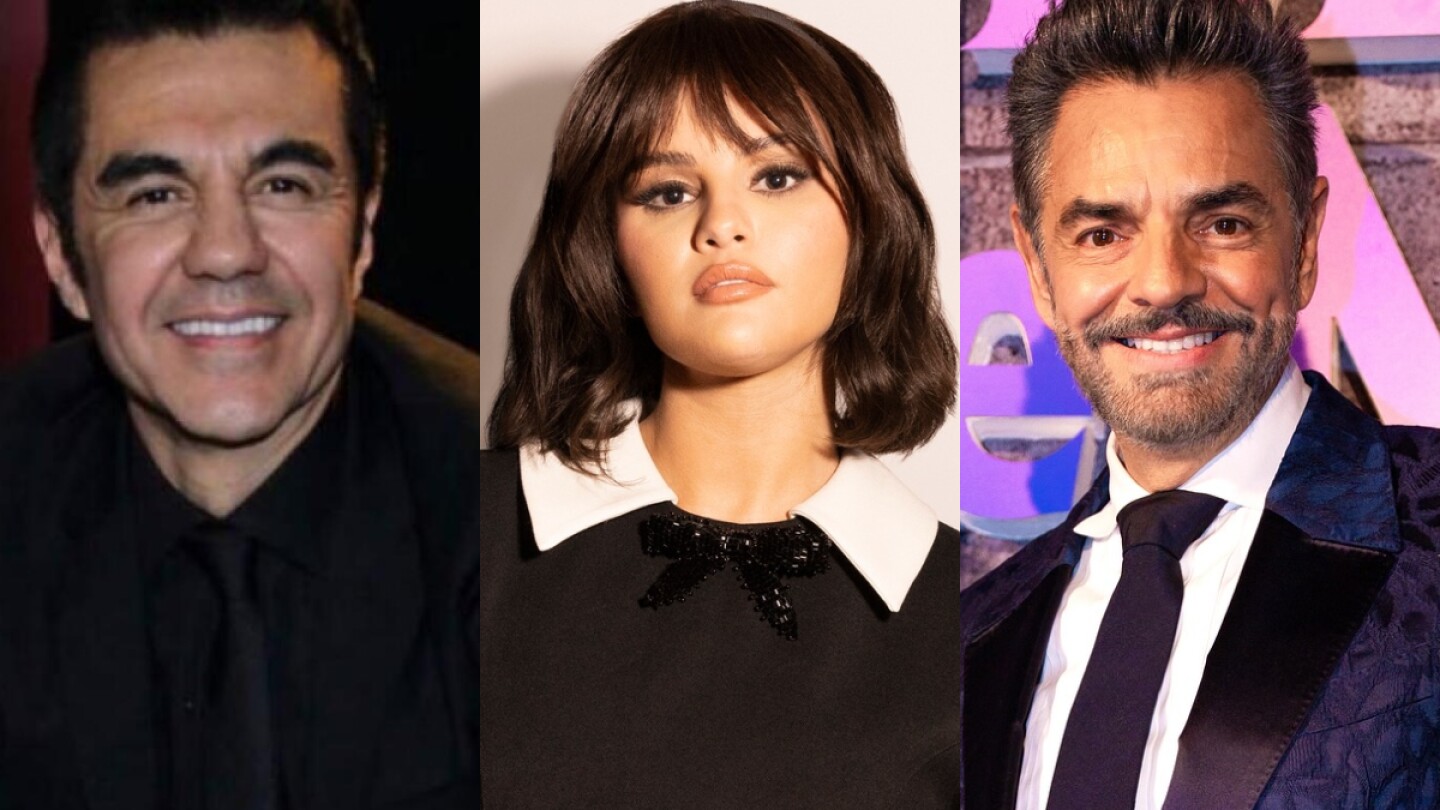 Adrián Uribe, Selena Gomez y Eugenio Derbez