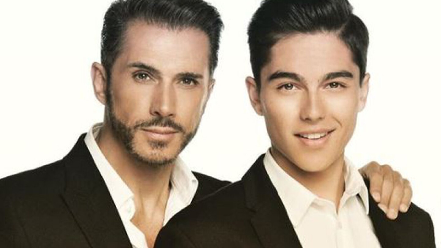 Sergio Mayer y su hijo.