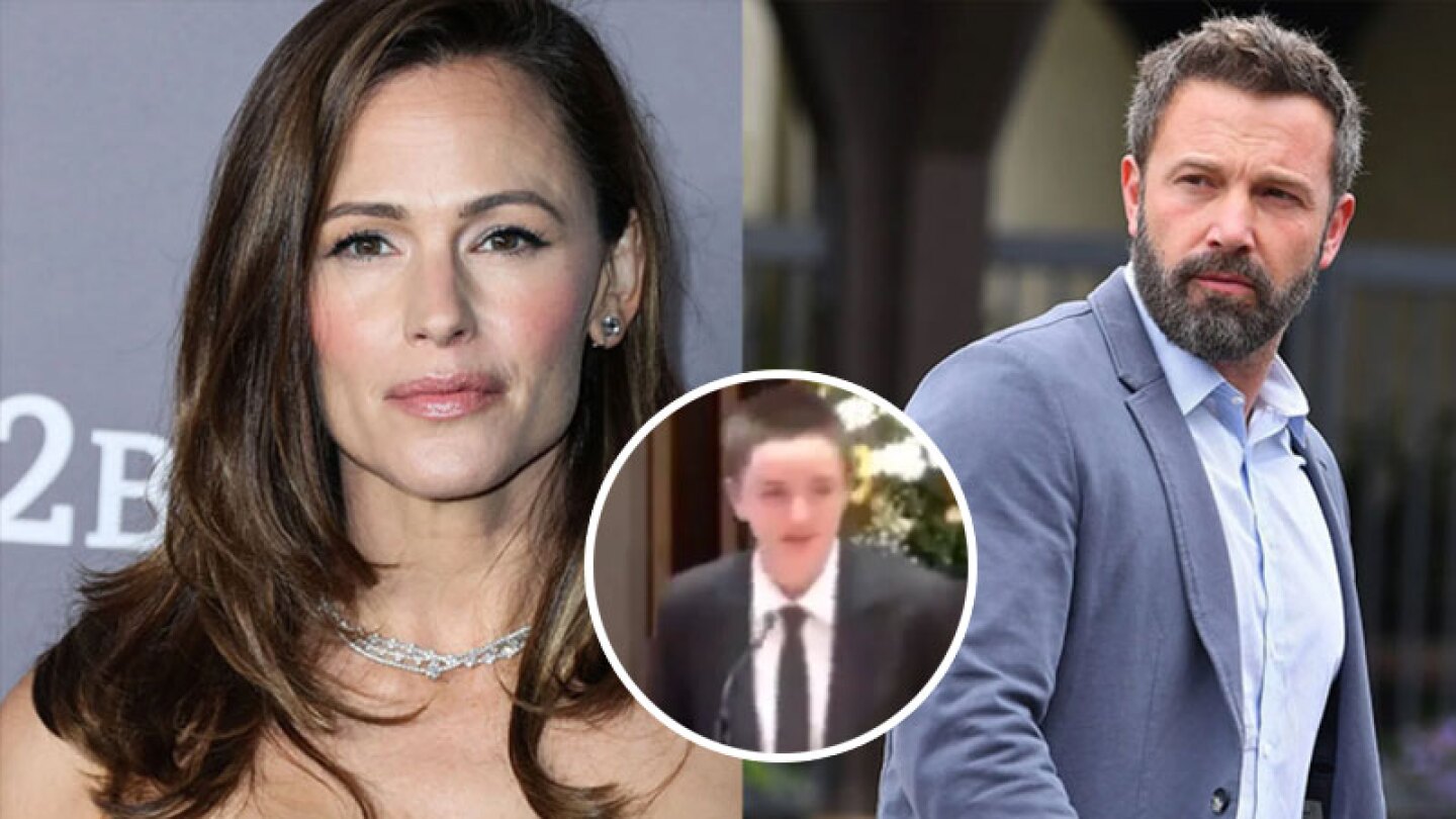 Jennifer Garner y Ben Affleck con su hija no binaria