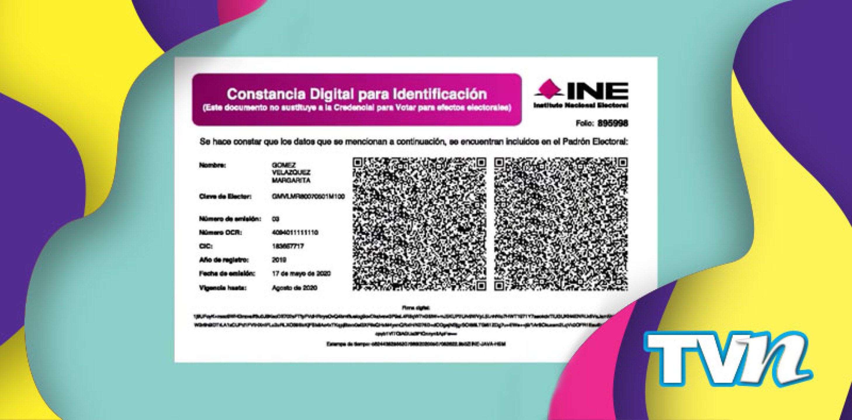 INE Constancia Digital