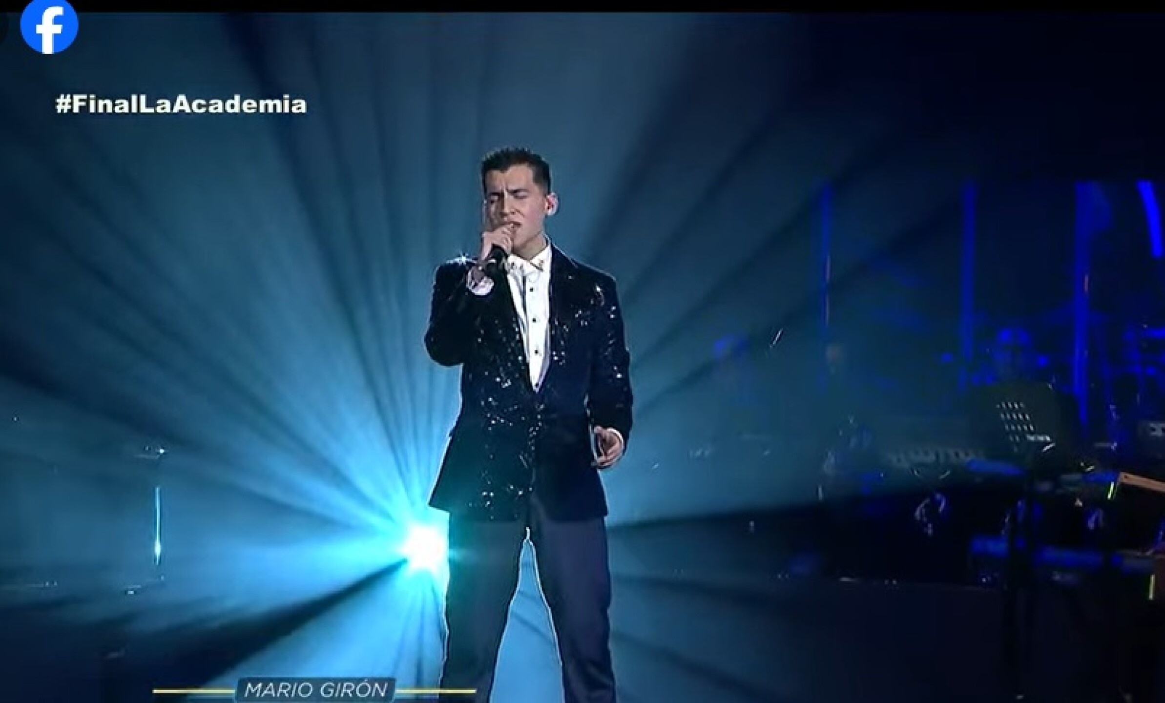 Mario, concierto final La academia 2024