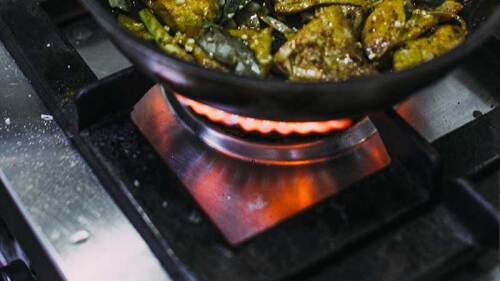 Identifica el color de las flamas de la estufa