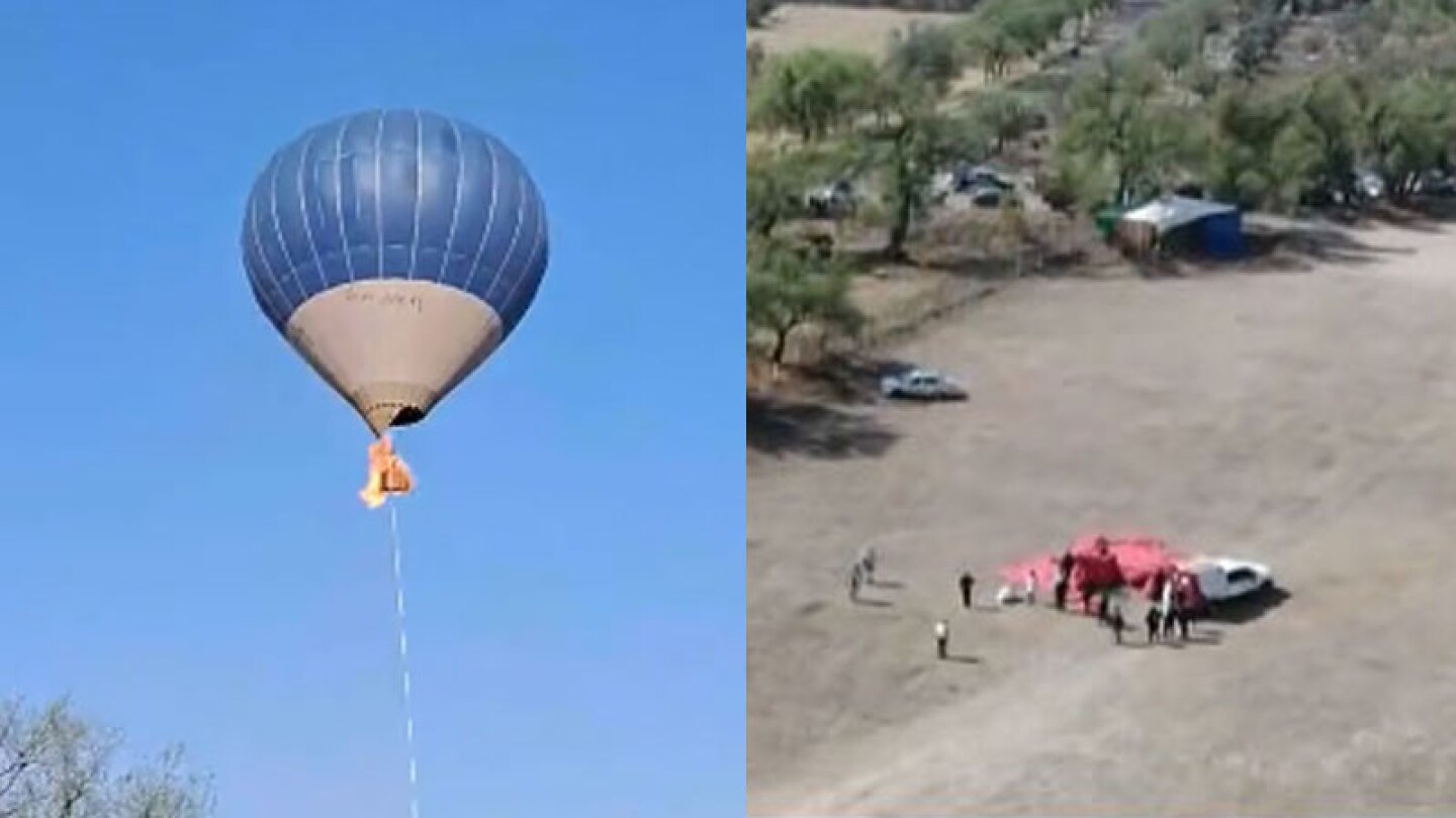 Esto se sabe del piloto y la familia que viajaban en globo aerostático en Teotihuacán